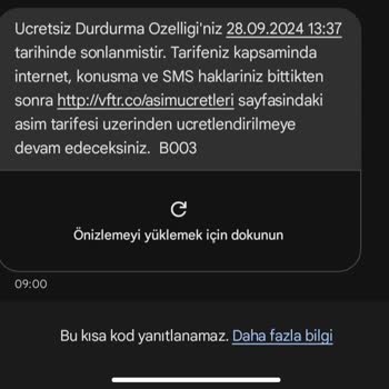 Vodafone Redli'de Ücretsiz Durma ve İnternet Hediyesi Sorunu
