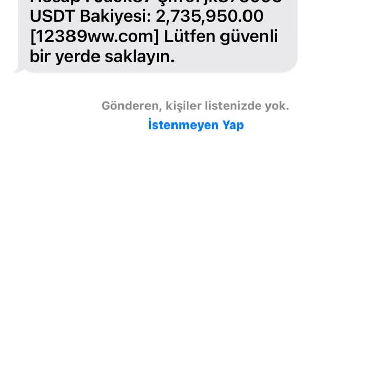 WhatsApp Finansal Hesabın Eklendi