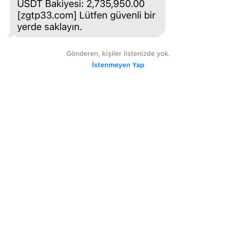 Meta 'Finansal Hesabın Eklendi' SMS'i