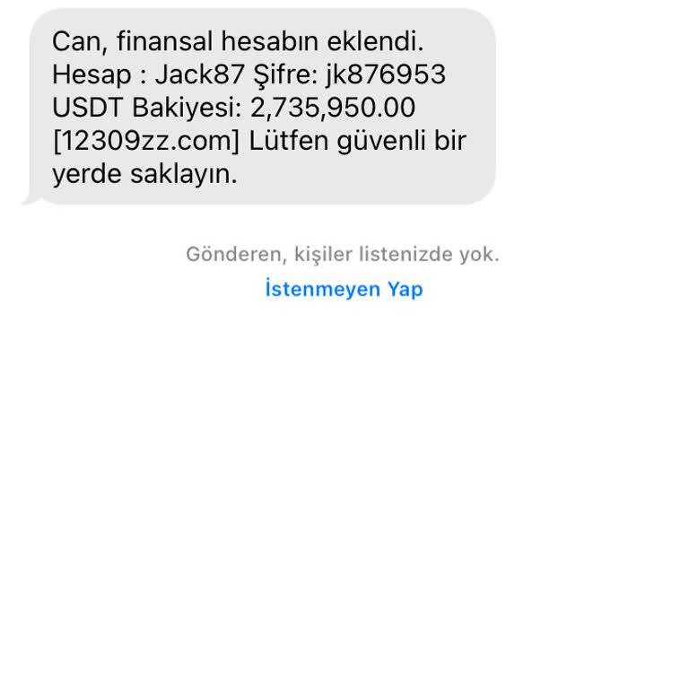 Meta Telefonuma Gelen Mesaj