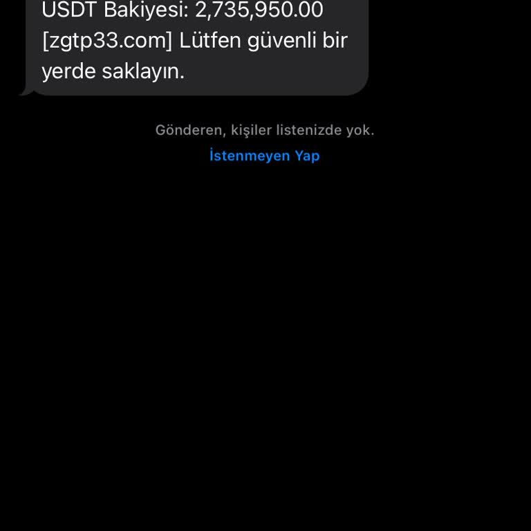 Beklenmedik SMS ile Hesap Bilgilerimin Güvenliği Tehlikede