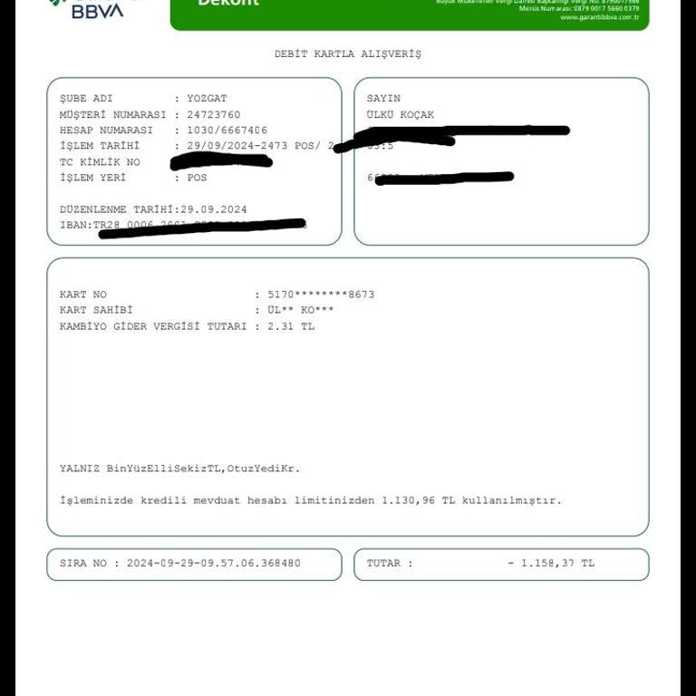 Amazon Bilgim Olmadan 1158 TL Çekim Yaptı