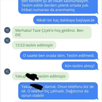 Taze Çiçek | tazecicek.com Parası Ödenip Teslim Edilmeyen Çelenk