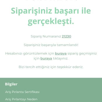 Ariş Pırlanta Sipariş Tutarının Karttan 2 Defa Çekilmesi