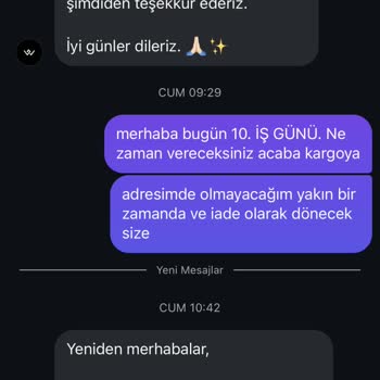 Cosweirdos Gönderilmeyen Sipariş