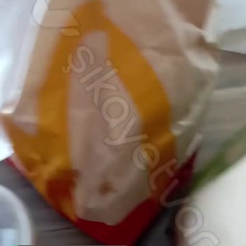 McDonald's Vermiş Olduğum Sipariş Yenilmiş Ve İçilmiş
