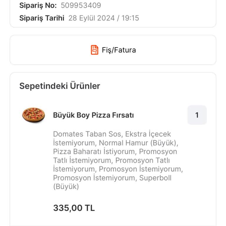 Migros Yemek Ve Pizza Hut Yemek Siparişi Yetersizliği