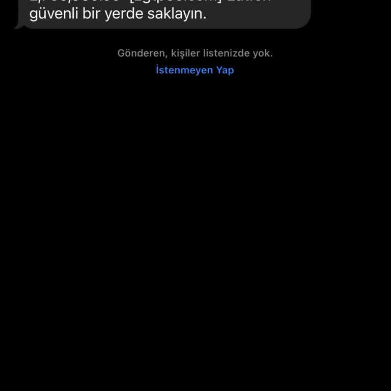 Meta Tarafıma Gelen Mesaj