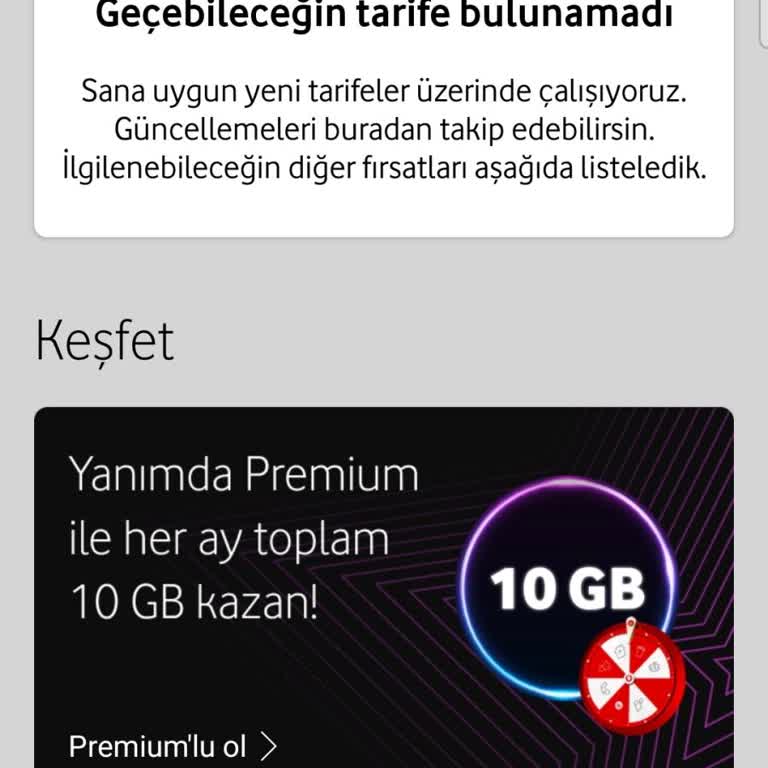 Vodafone Yanımda Uygun Tarife Hatası ve Çözüm Beklentisi