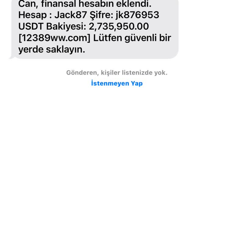 Meta İllegal Şirketlerin Gönderdiği Mesajlar