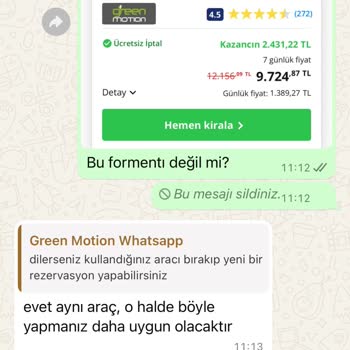 Greenmotion Car Rental Sözlerine Asla Güvenilmez