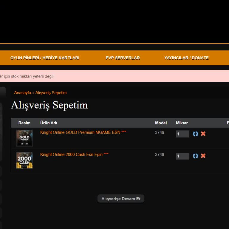 Yeşilyurtgame Cash Ve Premium Stok Yok