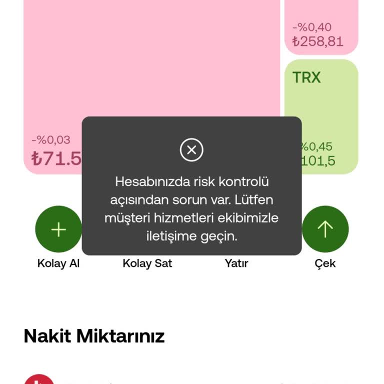 OKX Tr Para Yatırdım Hata Alıyorum