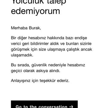 Uber Uygulamasında Haksız Kısıtlama Sorunu