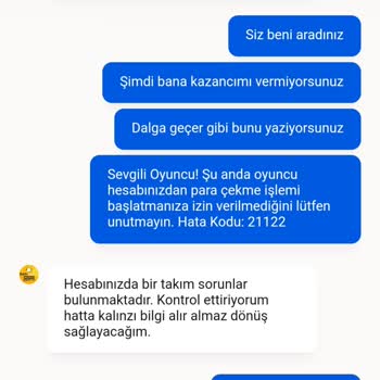 Betsmove Hakkım Olan Kazancımı Risk Birimi Bahanesiyle Vermemekte
