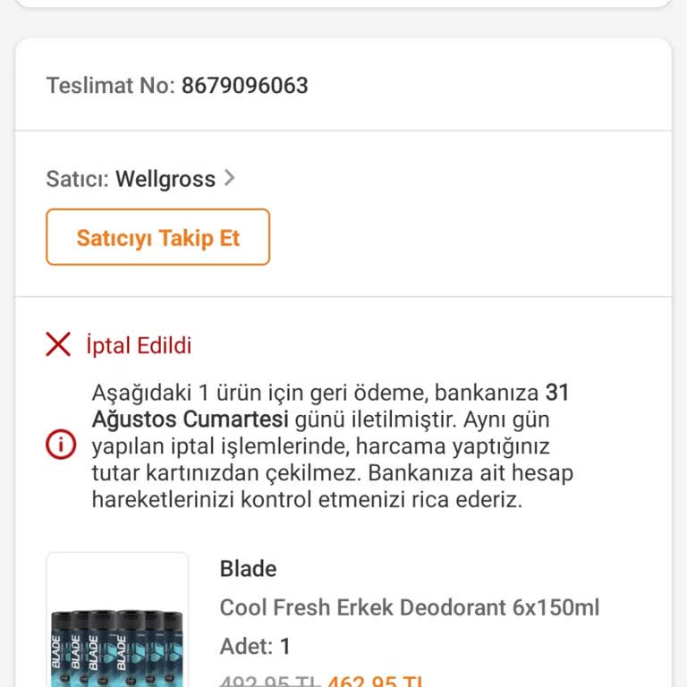 Trendyol Ücret İade Edilmiyor