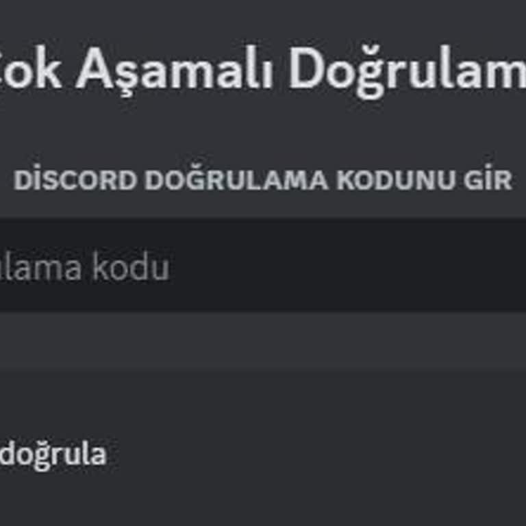 2 Doğrulama Yüzünden Discord Hesabıma Giremiyorum