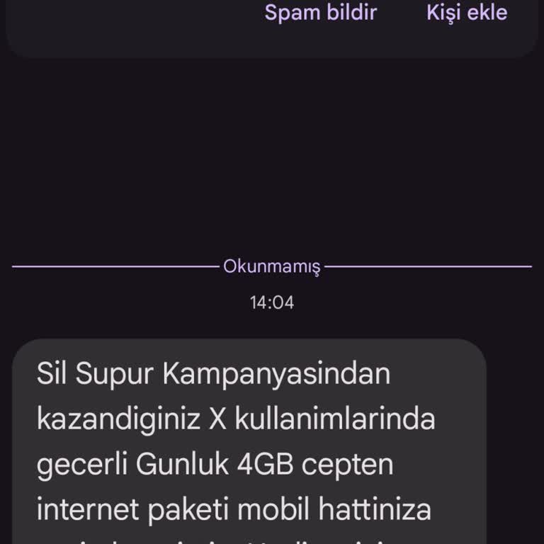 Türk Telekom Hediye GB Ve Alay Geçme