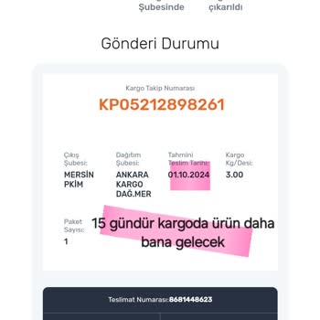 Bozuk Ürün Göndermek