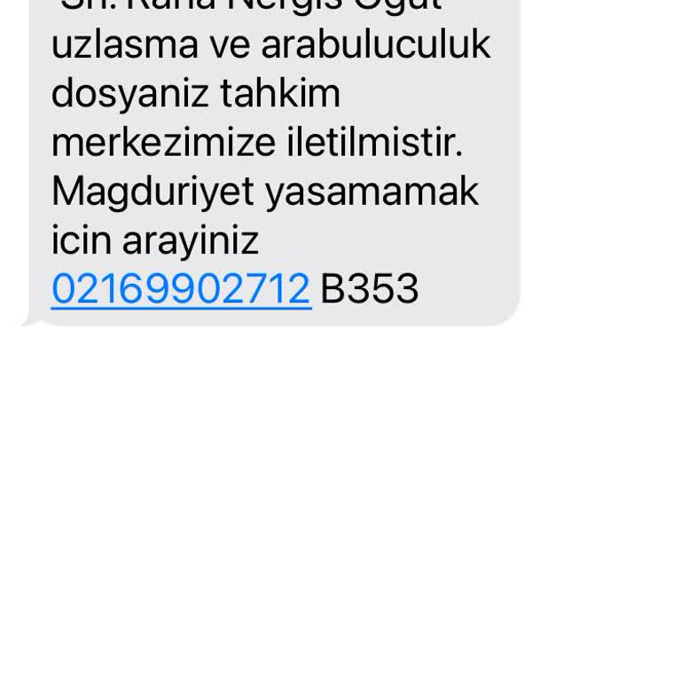 TAL UZLAŞMA (SMS) Tal Uzlaşma Yanıltıcı SMS İle İlgili
