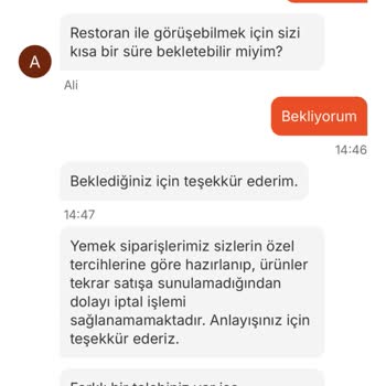 Migros Yemek Yanlış Sipariş Ve İptal Sürecinde Yaşanan Sorunlar