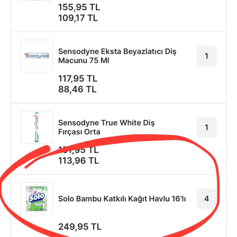 Migros Sanal Market Eksik Ürün