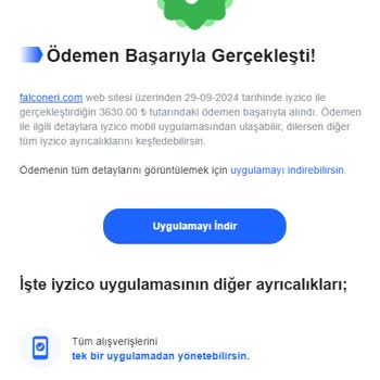 Falconeri Ödemen İyzico İle Tamamlandı