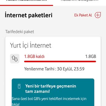 Vodafone Paket Detayları ve Canlı Destek Sorunu