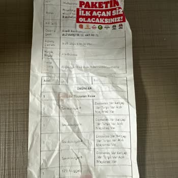 Popeyes Eksik Ve Yanlış Ürün Gönderiyor