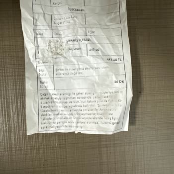 Popeyes Eksik Ve Yanlış Ürün Gönderiyor