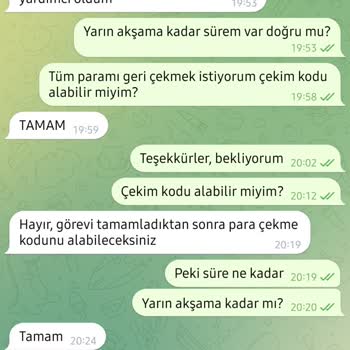 Time Jobs Telegram Üzerinden Yapılan Yanıltıcı İşlemler