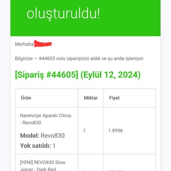 Kuvings Eksik Teslimat Ve Gürültülü Meyve Sıkacağı Sorunu
