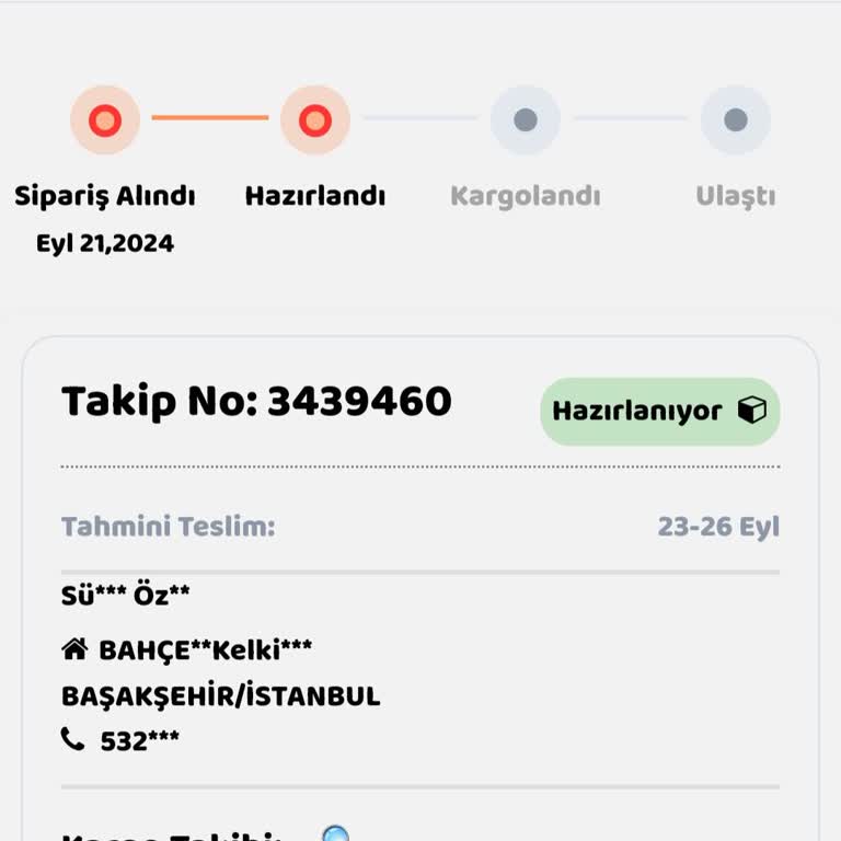 Moda Yakamoz Teslimat Gecikmesi