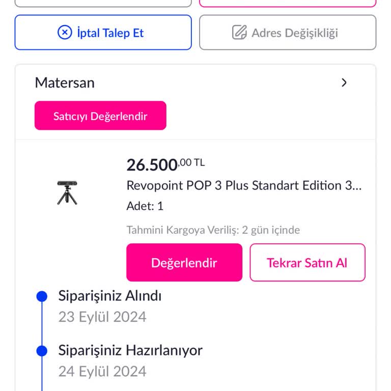 Pazarama Tahsil Edilip Teslim Edilemeyen Ürün