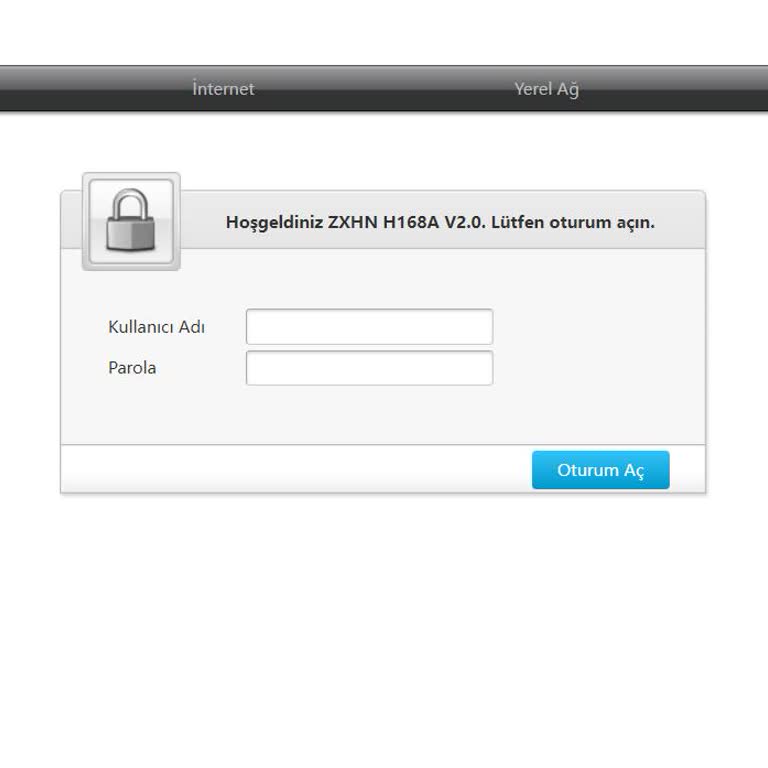 ZTE Modem Zxhn H168A V2.0 Kısıtlama Hakkında Destek!
