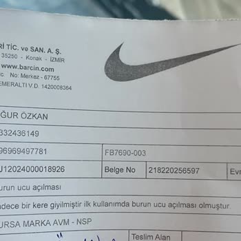 Nike Yıllardır Tercih Ettiğimiz Markanın Ürününün Arkasında Durmaması