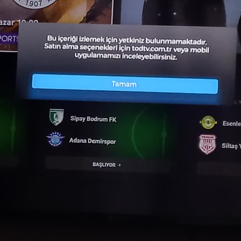 TOD Tv Acil Yardım TV'de Maç İzleyemiyorum