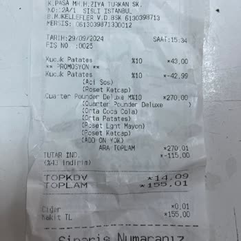 McDonald's Siparişimi Yanlış Verdi