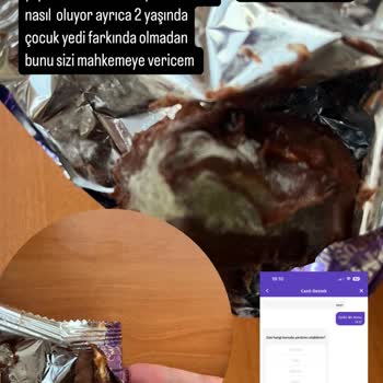 Getir'den Gelen Bozuk Milka Çikolata Sorunu