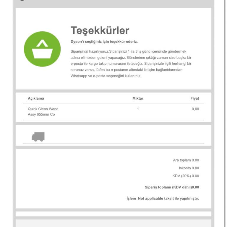Dyson Yedek Parça Teslimatında Yaşanan Gecikme Ve İletişim Sorunları