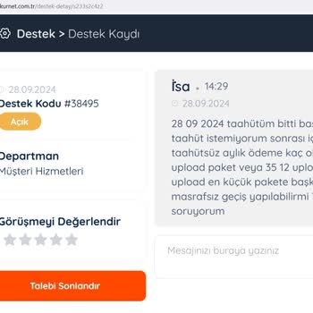 Merkür Net Merkürnet Den Başka Firmaya Geçiş Yaptım Onaylanmasını İstiyorum