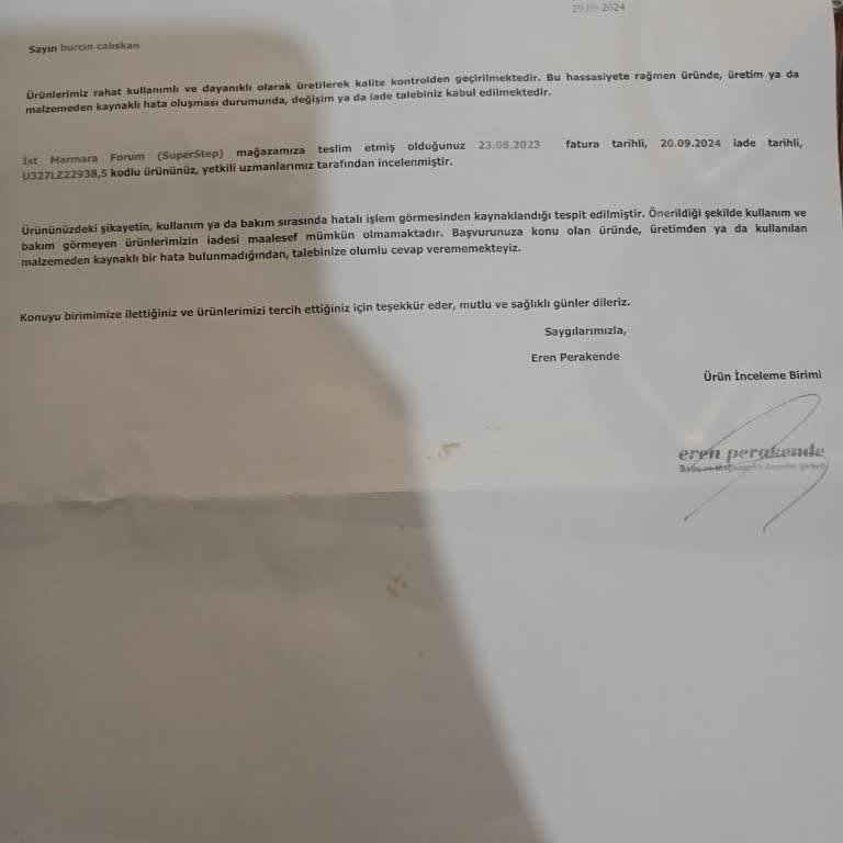 Marmaraform SuperStep Ayakkabı Değişimi