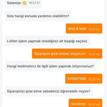 Migros Sanal Market Alışveriş Pişmanlığı