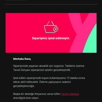 Ankara'daki Tavuk Dünyası Şubesi Yemek Sepetinde Markayı Lekeliyor