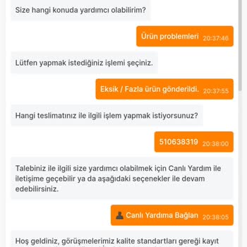 Migros Hemen Eksik Sipariş Getirdi İlgilenmiyor