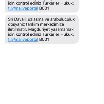TURKERLER (SMS) Merhabalar Şikayetvar Atılan Mesaj Bilgisi Evdedir