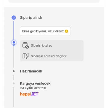 Hepsiburada.com Hepsiburada Satıcısının Ürünümü Kargoya Vermemesi