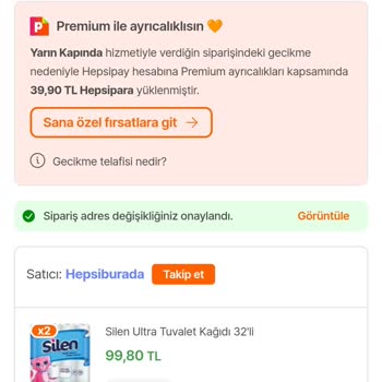 Hepsiburada.com Hepsiburada Satıcısının Ürünümü Kargoya Vermemesi