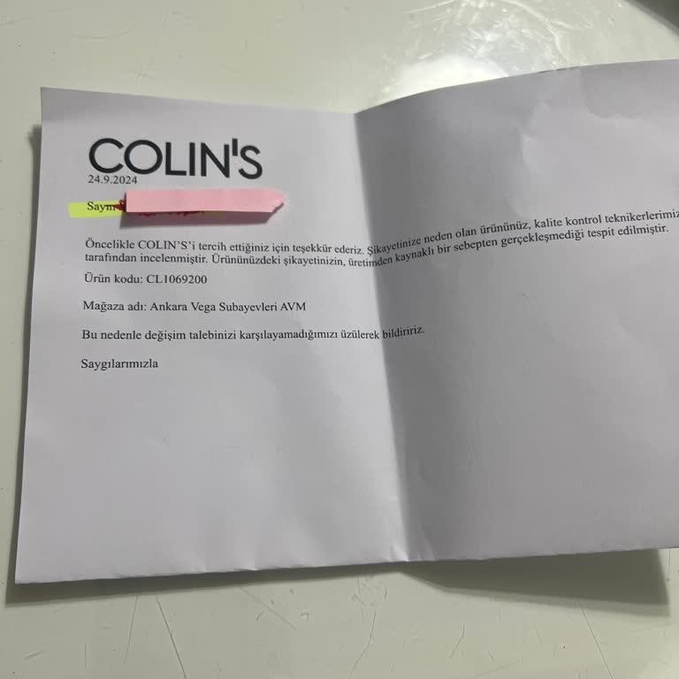 COLIN’S Gömlekte Tüylenme Sorunu