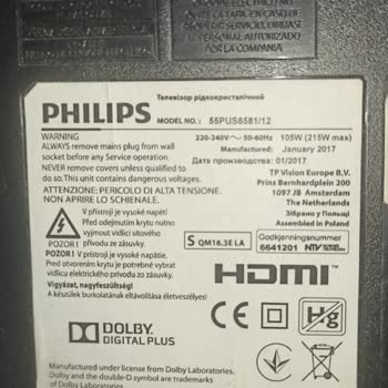 PHILIPS TV Philips 55Pus6581/12 TV Kumanda Kabusu
